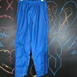 Blue adida track pants